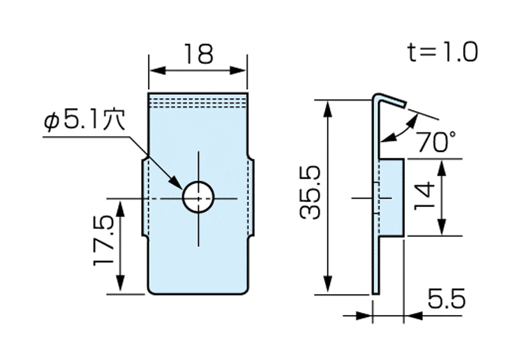 フリーワッシャー　Ｗ－２０１－３Ｃ (三価クロメート)