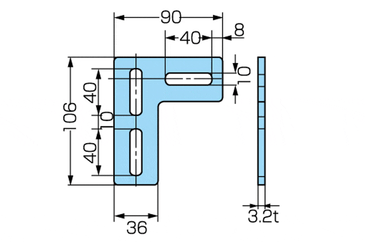 ユニカナグ　ＵＮ－３８Ｌ－Ｚｎ （溶融亜鉛メッキ）