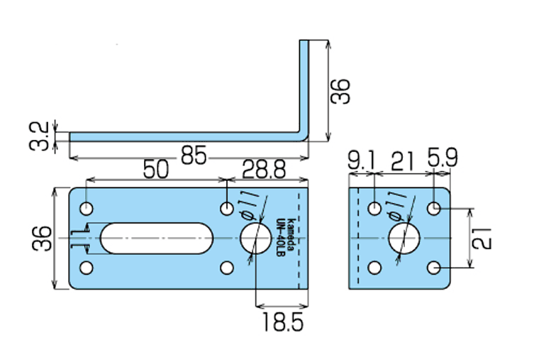 ユニカナグ　ＵＮ－４０ＡＢ－３Ｃ (三価クロメート)