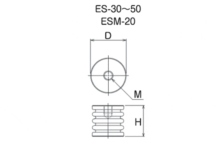 ESｽﾍﾟｰｻｰ難燃性 ＥＳＭ-２０-４-Ｖ０ 【RoHS10対応品】　難燃性UL94-V0